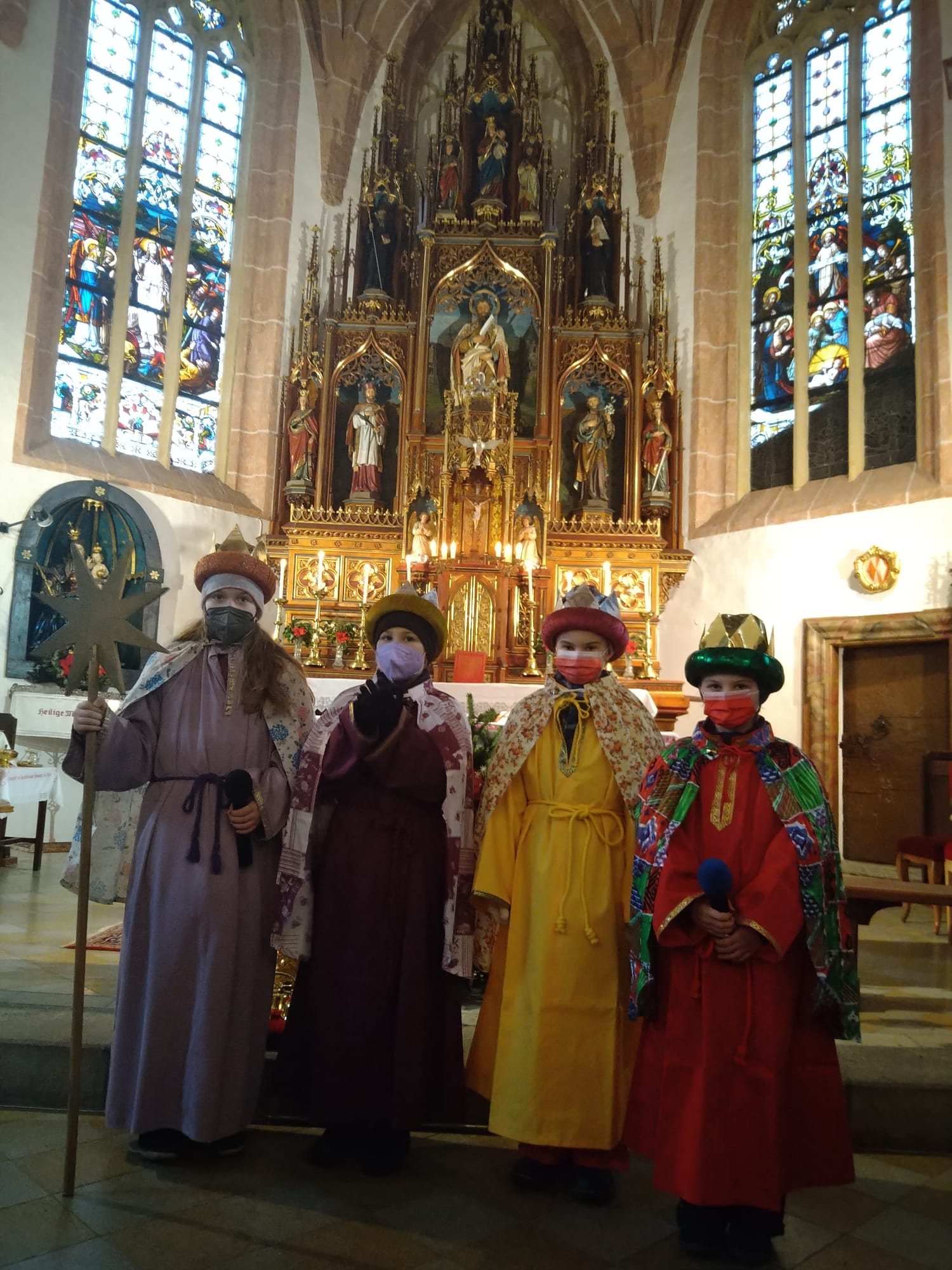 Sternsingeraktion 2022 / Verena Krenn, Inge Haunold, Bettina Pfeiler Pfarre Landl